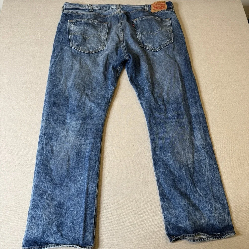 VTG Levis 501 Men's Acid Wash Distressed‎ Jeans Button Fly Size 42 x 30